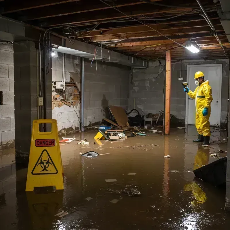 Flooded Basement Electrical Hazard in South Dennis, MA Property